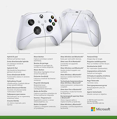 - Xbox Wireless Controller – Robot White