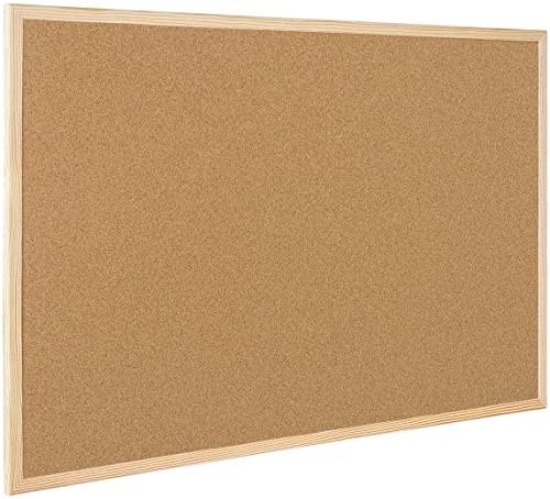 - Q-Connect Lightweight Cork Noticeboard | 600 x 900 mm -