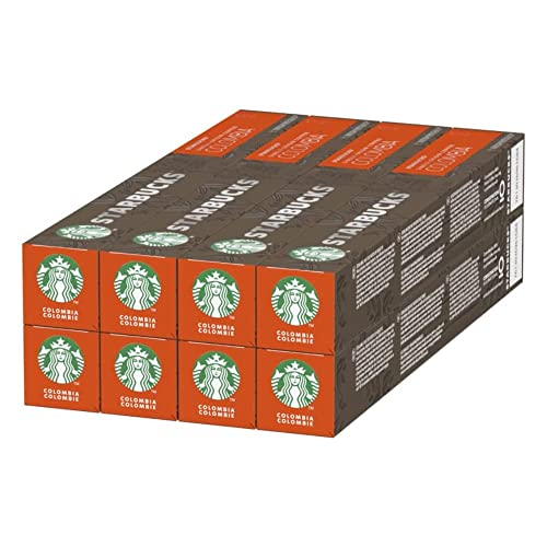 - STARBUCKS Single-Origin Colombia by Nespresso | Medium Roast | Coffee Capsules 8 x 10 (80 Capsules) -