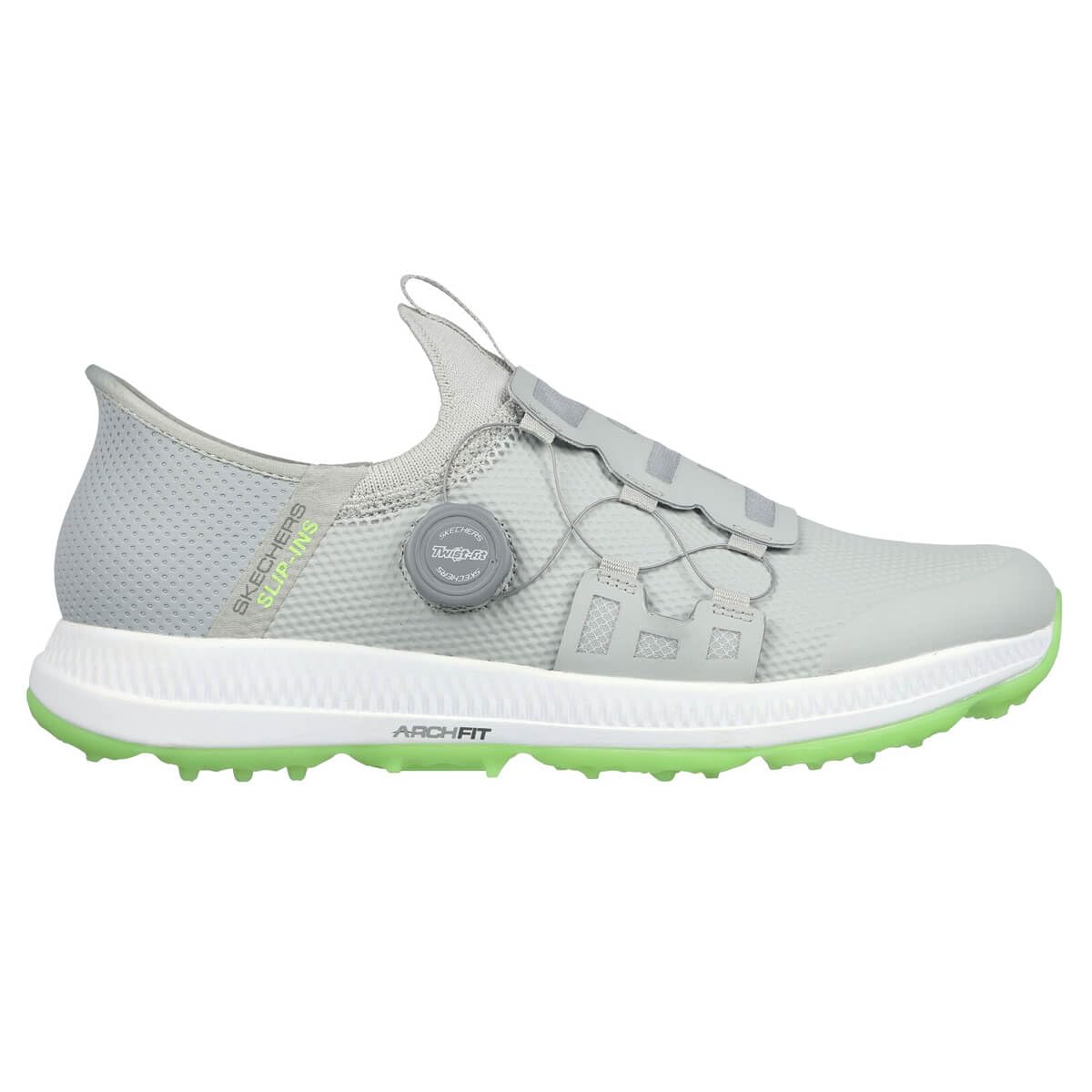 - Skechers Mens | Go Golf Elite 5 Slip in Golf Shoes | Grey/Lime -