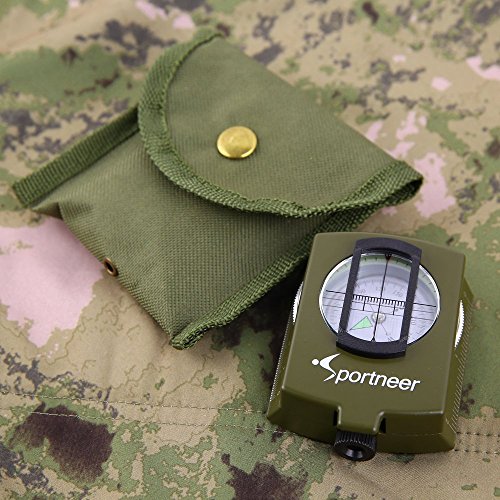- Sportneer Compass | Hiking Compass Navigation | Waterproof Shockproof Military Compass -