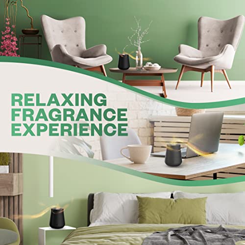 Airwick Essential Mist Diffuser Kit, Pumpkin Spice & Everything Nice,1 Device & 1 refill (20 ml), Natural Essential Oils, Last up to 45 days, Air freshener