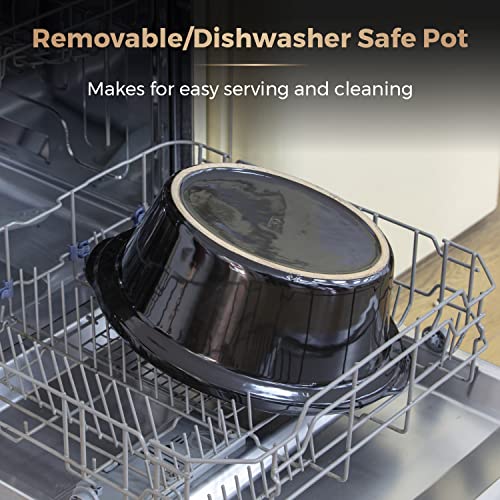 - Tower T16043BLK Cavaletto | 6.5 Litre Slow Cooker | 3 Heat Settings -