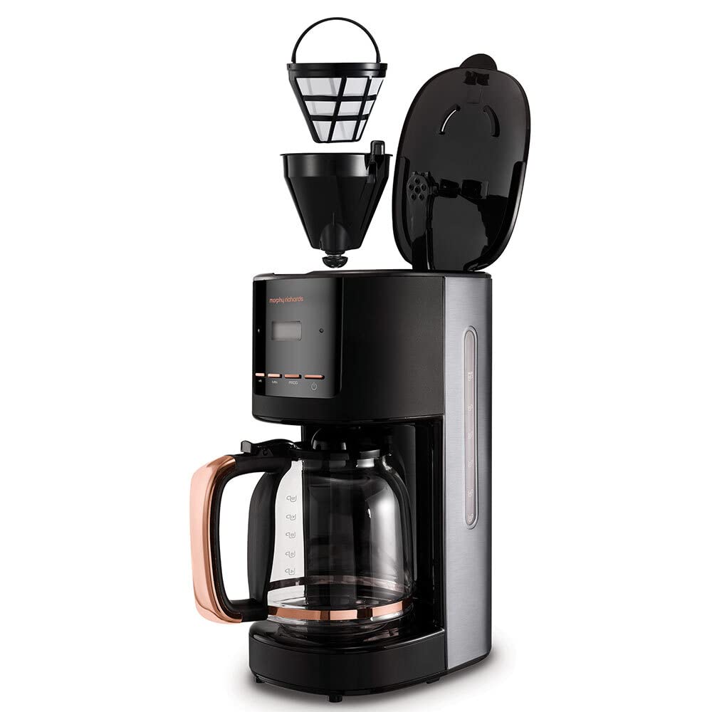 - Morphy Richards Accents Pour Over Filter Coffee Maker | Programmable Timer | Digital Display -