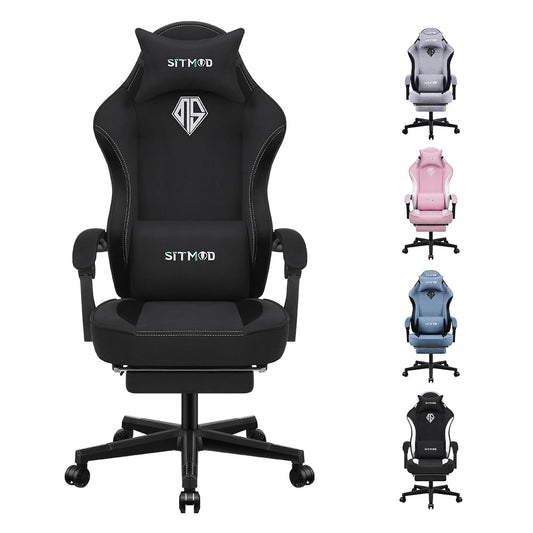 - SITMOD Gaming Chair | Footrest | Computer Ergonomic Video Game Chair -
