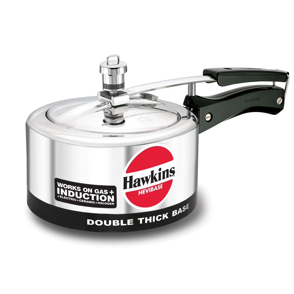 - Hawkins Hevibase Induction Compatible Pressure Cooker | 2 Litre -