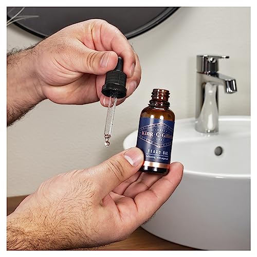 - King C. Gillette Beard Oil for Men | 30 ml | Softens Facial Hair -