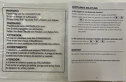 - iClever Wireless Keyboard | Bluetooth Keyboard | Stable Connection to Multi Devices -