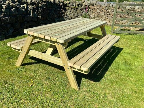 - MG Wooden Picnic Tables | 6ft Length -
