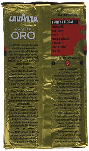 - Lavazza | Qualità Oro | Ground Coffee | 6 Packs of 250 g -