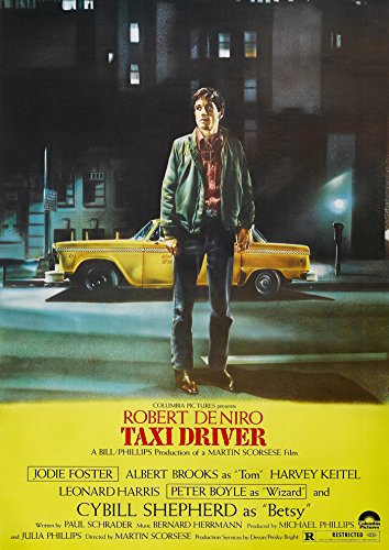 CoolPrintsUK Taxi Driver Poster Borderless Vibrant Premium Glossy Movie Poster Various Sizes (A3 Size 16.5 x 11.7 Inch / 420 x 297 mm)