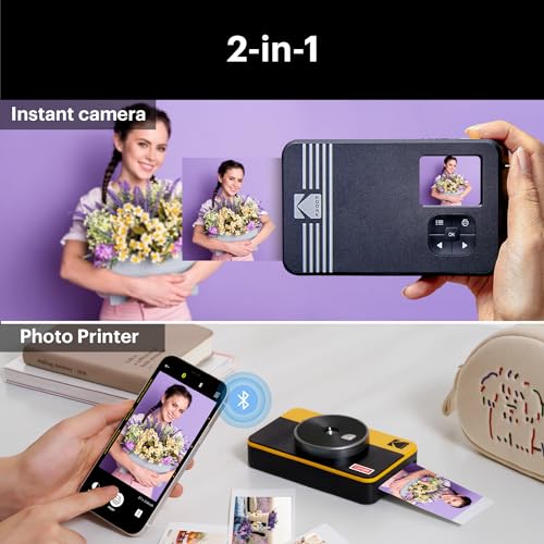 - Kodak C210R Mini Shot 2 Bundle | Instant Digital Camera | Wireless Printer and 68 Shots Included -