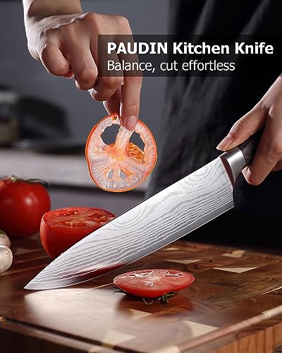 - PAUDIN Chef Knife Set of 3 | Sharp Knife Set |  High Carbon Stainless Steel Japanese Knife Set -