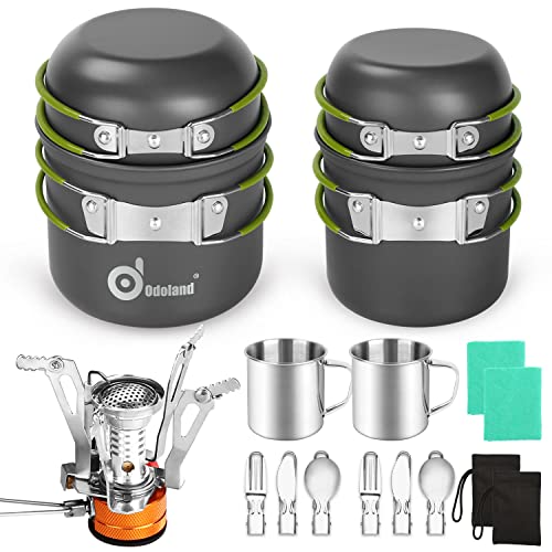 - Odoland Multi-PCS Camping Pan Set -