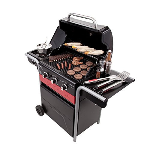 Char-Broil Gas2Coal Hybrid Grill - 3 Burner Gas & Coal Barbecue Grill, Black Finish