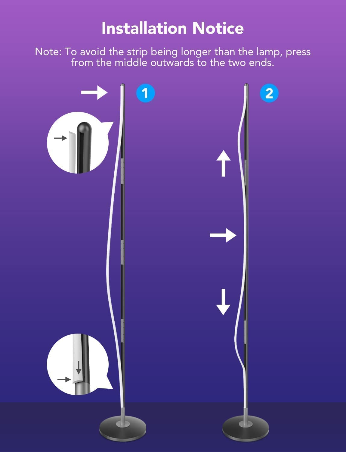 - Govee LED Floor Lamp | Corner Floor Lamp | Works with Alexa Google Assistant -