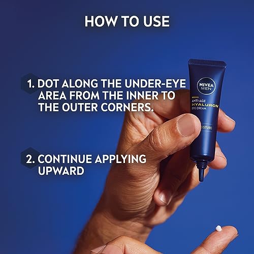 - NIVEA MEN Anti-Age Hyaluron Eye Cream | (15ml) | Men's Eye Cream with Hyaluronic Acid -