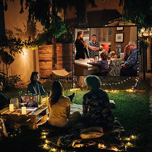 - Projector Screen with Stand | 120 inch 16:9 for Home Theater -