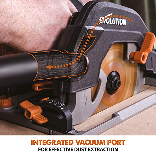 - Evolution Power Tools R185CCS Circular Saw | TCT Multi-Material Blade -