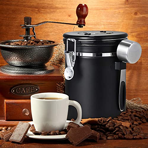 - Hossejoy Airtight Coffee Canister | Stainless Steel Coffee Container -