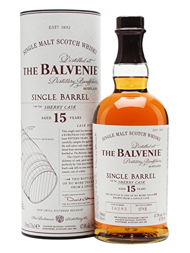 - The Balvenie 15 Year Old Single Barrel | Sherry Cask Single Malt Scotch Whisky -