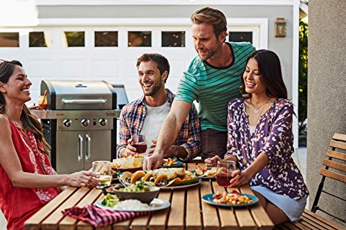 Char-Broil 140736 Professional Series 3400 S - 3 Burner Gas Barbecue Grill with TRU-Infrared™ technology and Side-Burner, Stainless Steel Finish