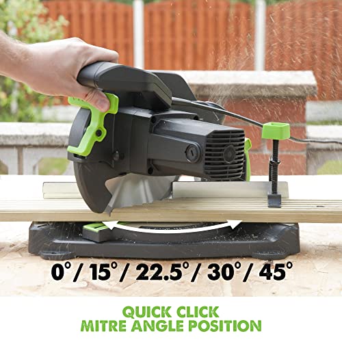 - Evolution Power Tools F210CMS Compound Mitre Saw | Multi-Material Multi-Purpose Cutting -