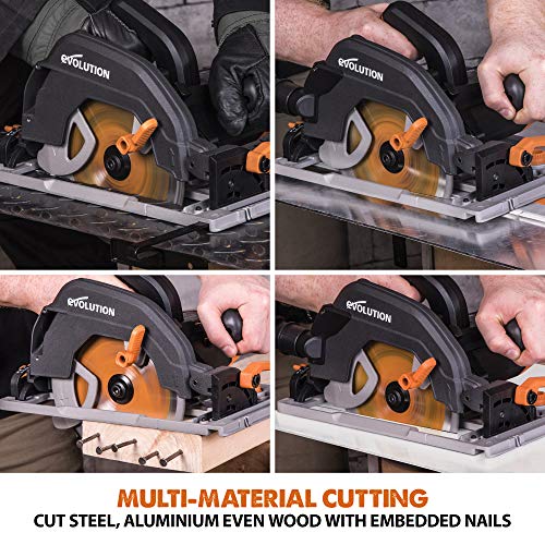 - Evolution Power Tools R185CCS Circular Saw | TCT Multi-Material Blade -