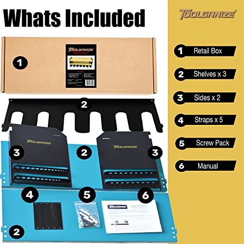 - Toolganize Garage Power | Tool Storage Organiser | Workshop Wall Mounted Storage -