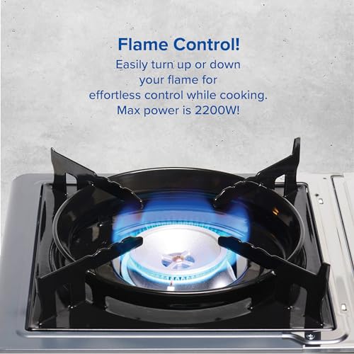 Campingaz Camp Bistro 3 Stove, 1 Burner, Camping Stove, 2200-watt Capacity, Compact Outdoor Cooker, includes Carry case for Easy Transport, Black