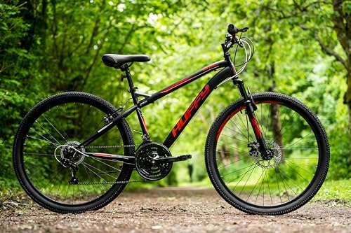 - Huffy Extent 27.5 Inch Mens Mountain Bike | Medium 18 Speed | Matte Black -