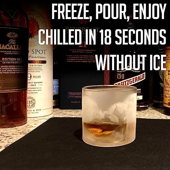 - LIITON Everest Mountain Whiskey Glasses Set of 2 | Freezable Old Fashioned Glass -