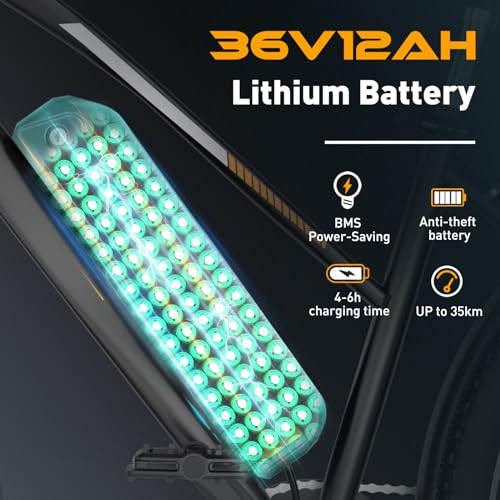 - HITWAY Electric Bike for Adults | 28" Electric Bicycle Commute E-bike | 36V 12Ah Removable Battery | 250W Motor | 7-Speed Gear -