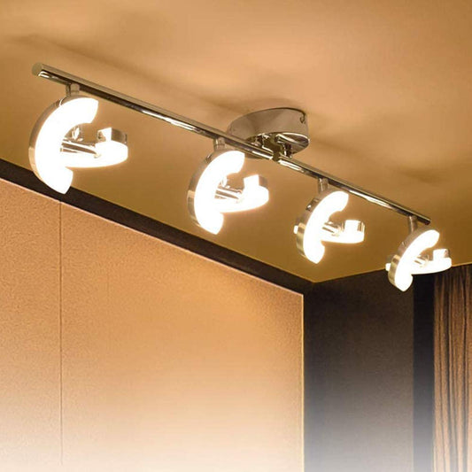- PADMA LED Ceiling Light | Kitchen 4 Way Adjustable Flush Round Ceiling Lights -