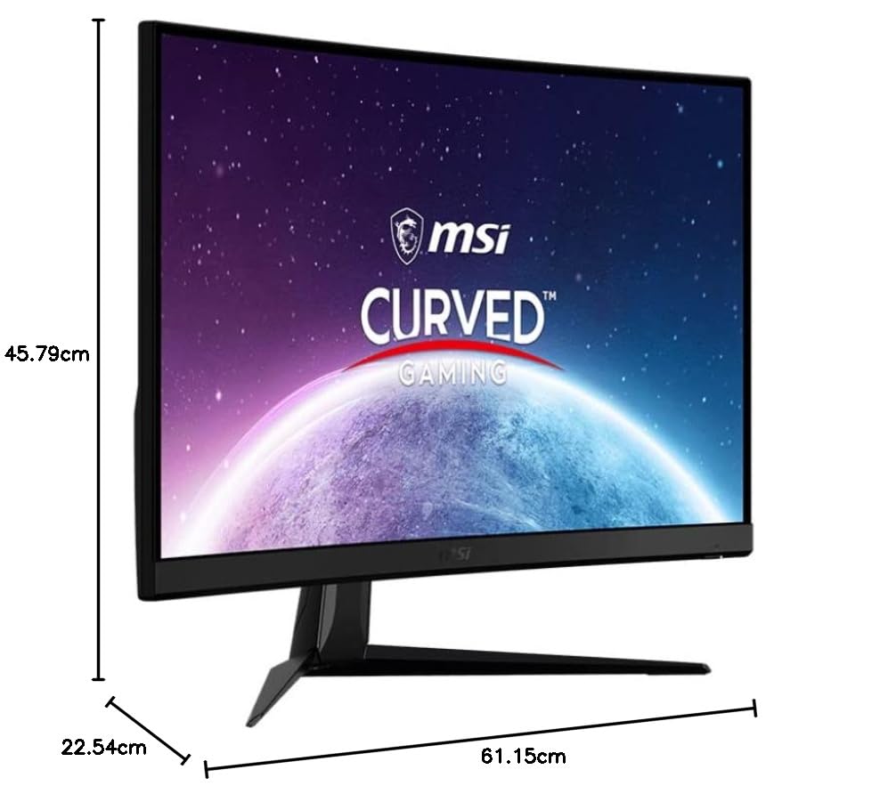 - MSI G27C4X 27 Inch FHD Curved Gaming Monitor | 1500R 1920 x 1080 VA Panel | 250Hz / 1ms | AMD FreeSync Premium | HDR Ready -