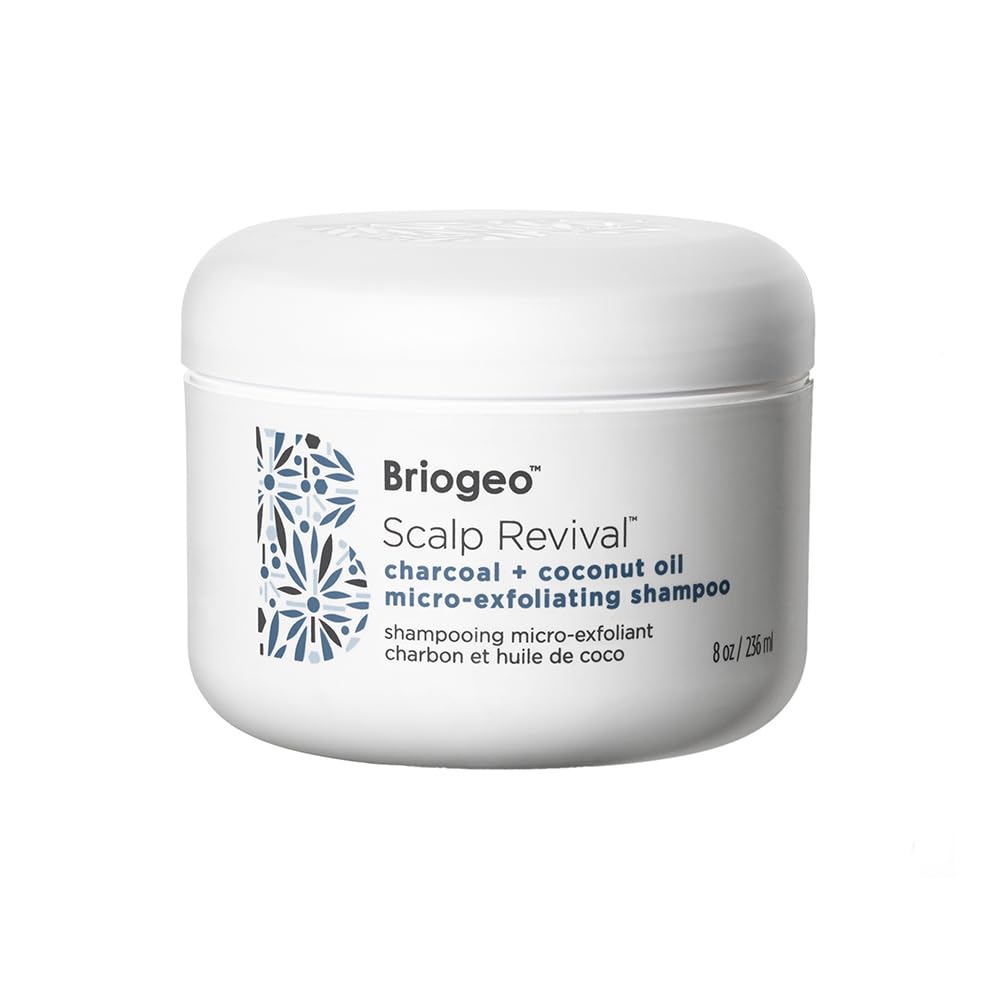 Briogeo Scalp Revival Charcoal + Coconut Oil Micro-Exfoliating Shampoo | Scalp Scrub Treatment to Soothe a Dry, Flaky, Itchy Scalp | Vegan, Phalate & Paraben-Free | 236ml