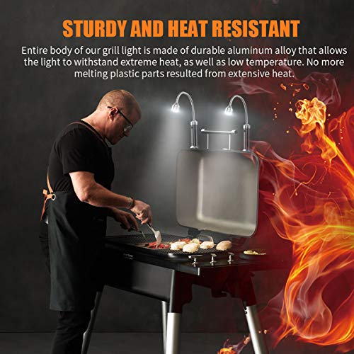 - MojiDecor BBQ Barbecue Grill Light | Magnetic 360 Degree Adjustable BBQ Light -