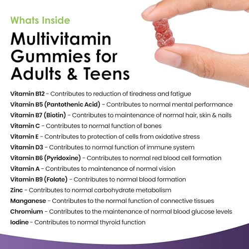 - Multivitamin Gummies High Strength | Vegetarian +14 Essential Vitamins -