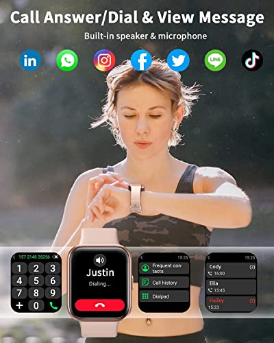 - Smart Watch for Women | Alexa Built-in 1.7" Touch Screen Fitness Watch | For iPhone Android -