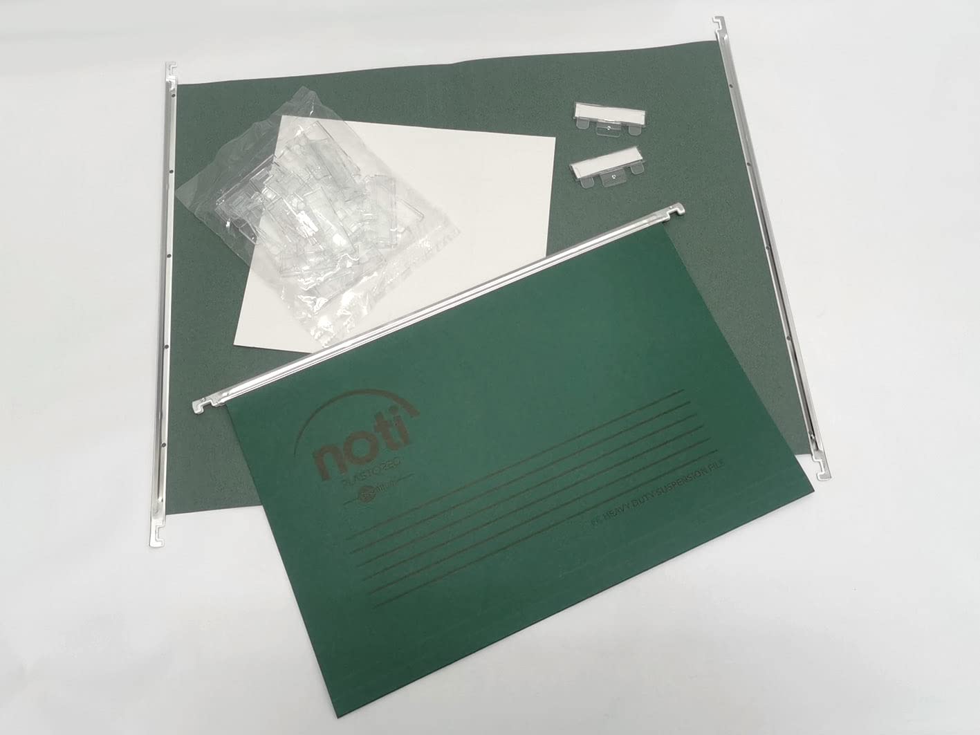 - Noti Suspension Files for Foolscap Filing Cabinets | Box 25 | Tabs & Inserts | Green -