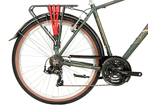 - Raleigh | PTR17MT | Pioneer Trail 27.5 Inch 21 Speed Men's Hybrid Bike | Green / Black -