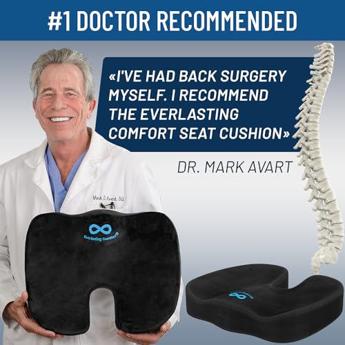 - Everlasting Comfort Memory Foam Seat Cushion -