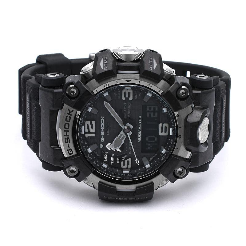 - G-Shock New Thinner Carbon Mudmaster Watch | Solar Black -