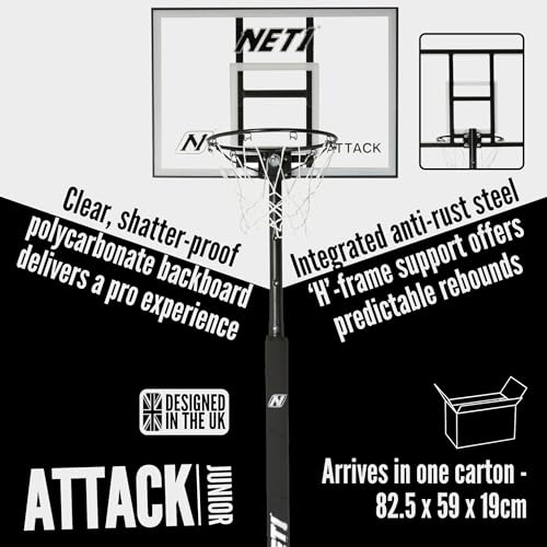 - NET1 Attack Youth Portable Basketball Hoop -