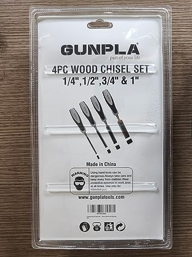 - Gunpla 4 Pieces Wood Chisel Set | Woodworking Carving Heavy Duty Hand Tools -