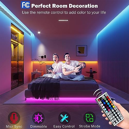 - Keepsmile Led Strip Lights | 30M(2 Rolls of 15M) | Bluetooth Smart App Control -