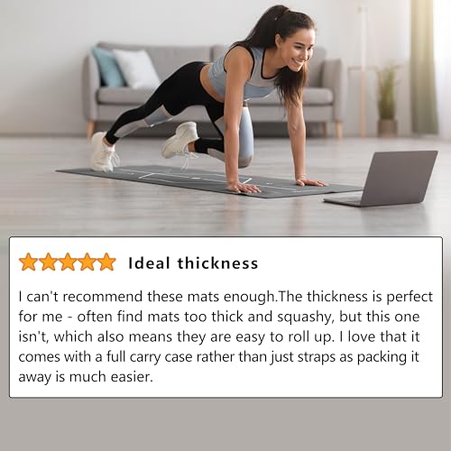 - PROIRON Yoga Mats | Alignment and Carrying Bag | Exercise Fitness Mat -