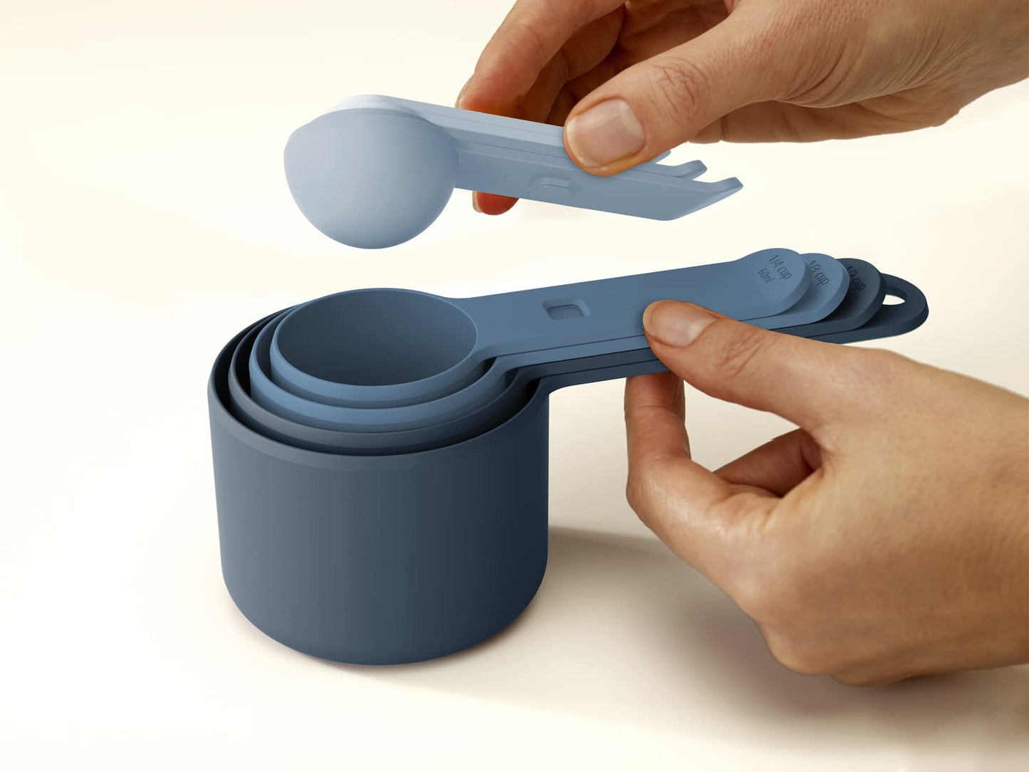 - Joseph Nest 8-Piece Space Saving Measuring Cups And Spoons Set -