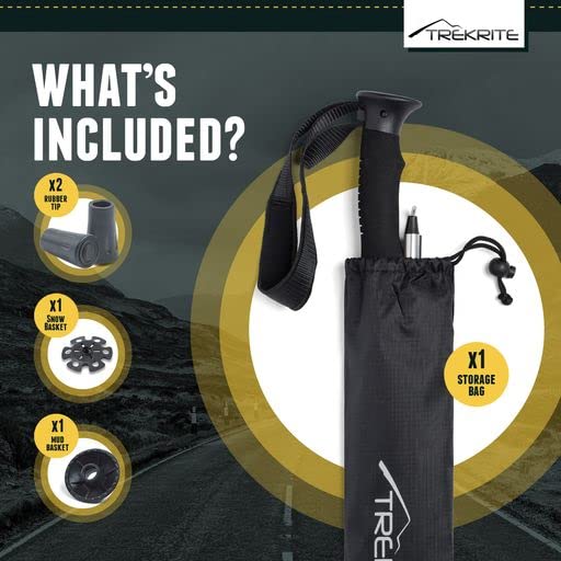 - Folding Walking/Hiking/Trekking Poles/Sticks | Lightweight With Accessories -