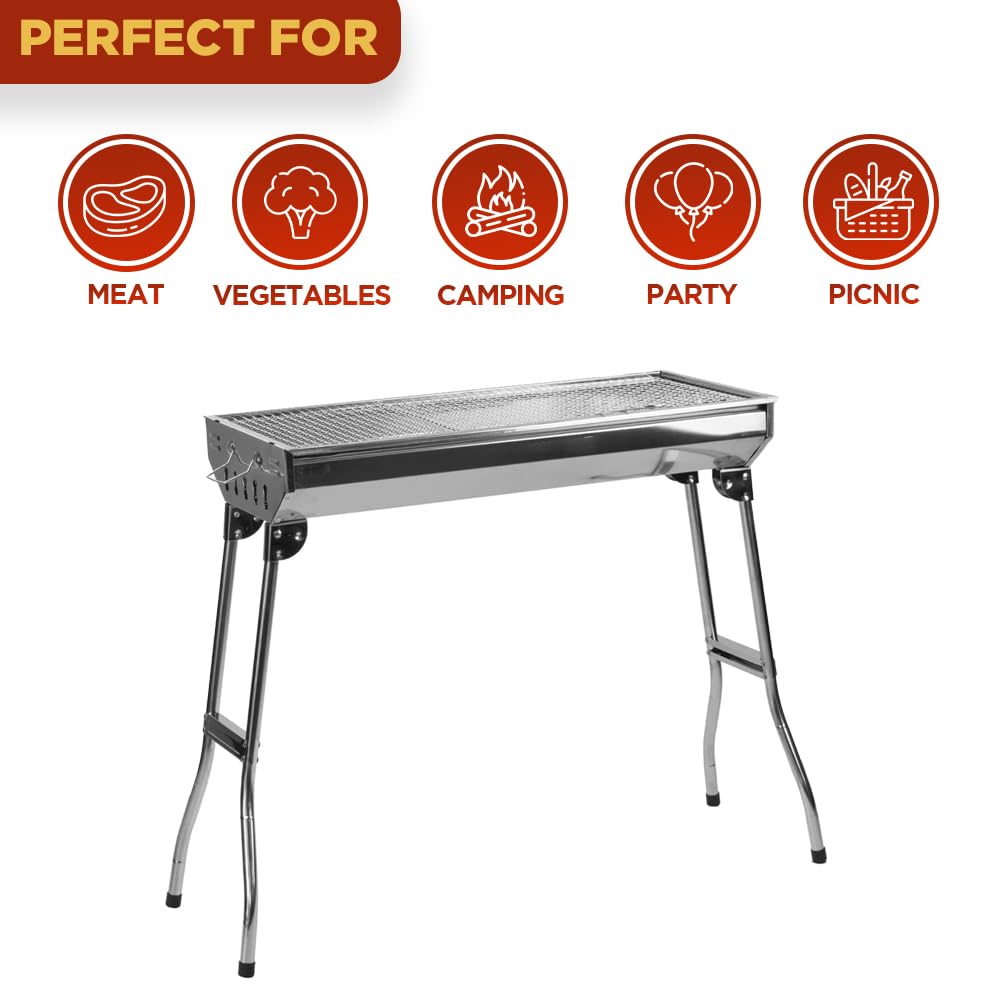 - Garden Mile Large Half Barrel Steel Charcoal BBQ Grill | BBQ Grill Outdoor Patio Garden Heating Smoker -